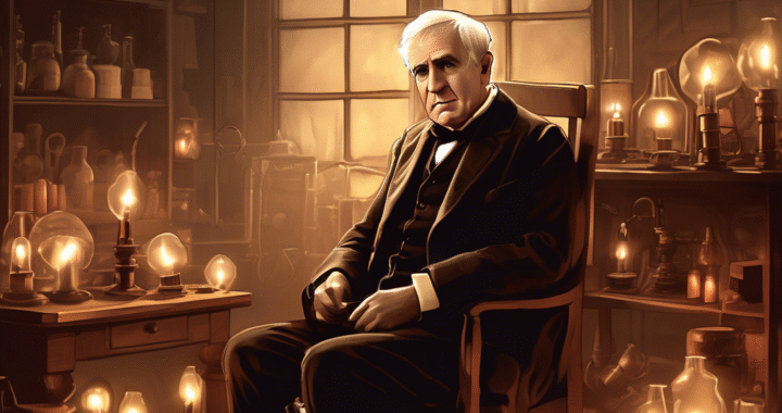 Thomas Edison tenía miedo a la oscuridad.