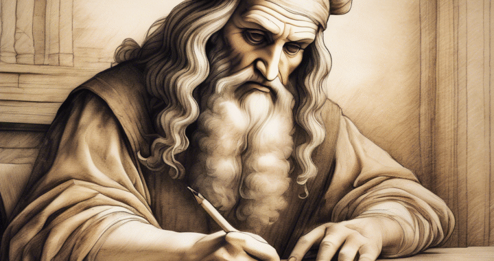Leonardo da Vinci podía escribir con una mano mientras dibujaba con la otra.