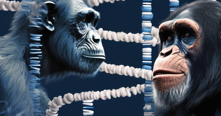 El ADN humano y el del chimpancé son idénticos en un 98%.