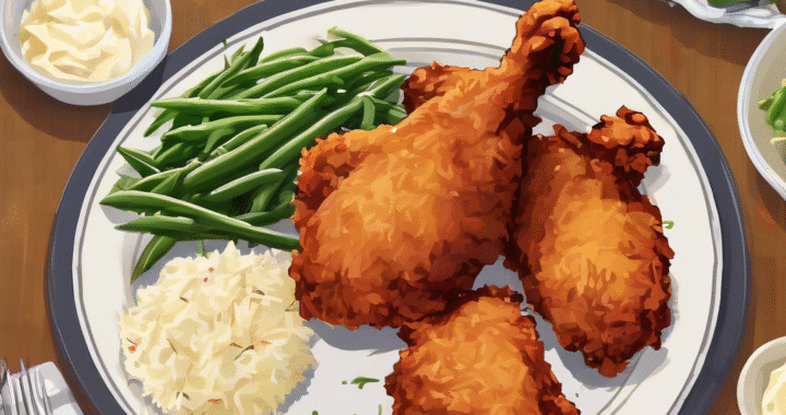 ¿Cuál es el mejor acompañamiento para el pollo frito?