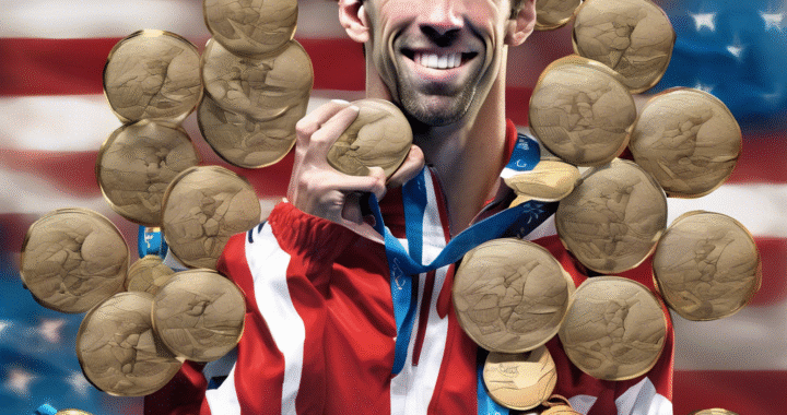 El récord de más medallas olímpicas en una sola edición lo tiene Phelps con 8 en 2008.